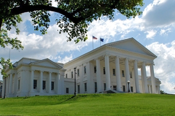 The Capitol Building in Richmond, Virginia.